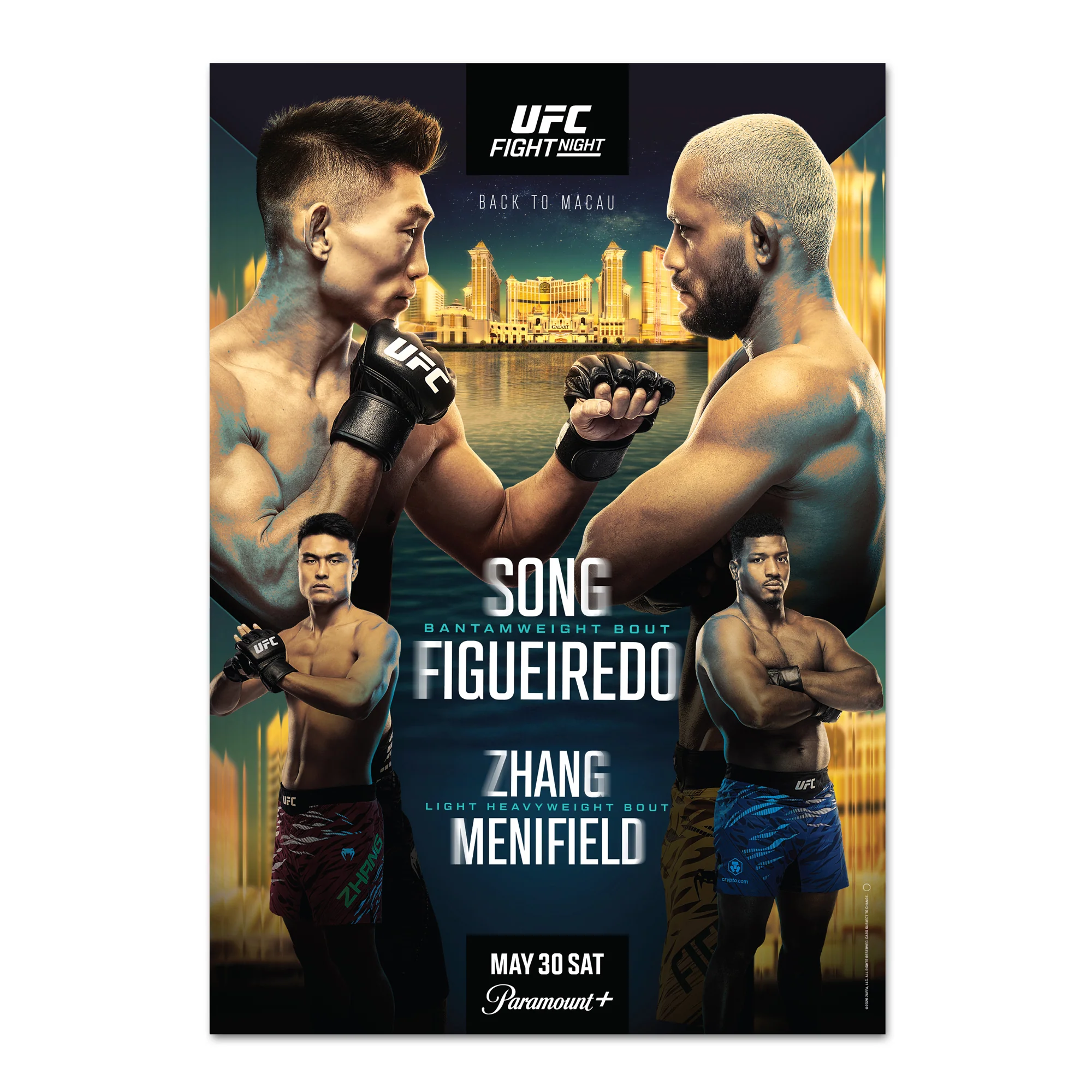 UFC Fight Night: Song vs Figueiredo Autographed Event Poster - Image 3