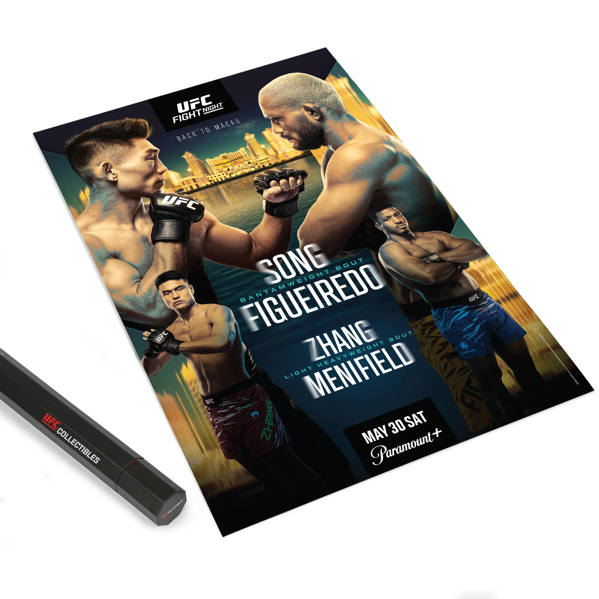 UFC Fight Night: Song vs Figueiredo Autographed Event Poster - Image 4