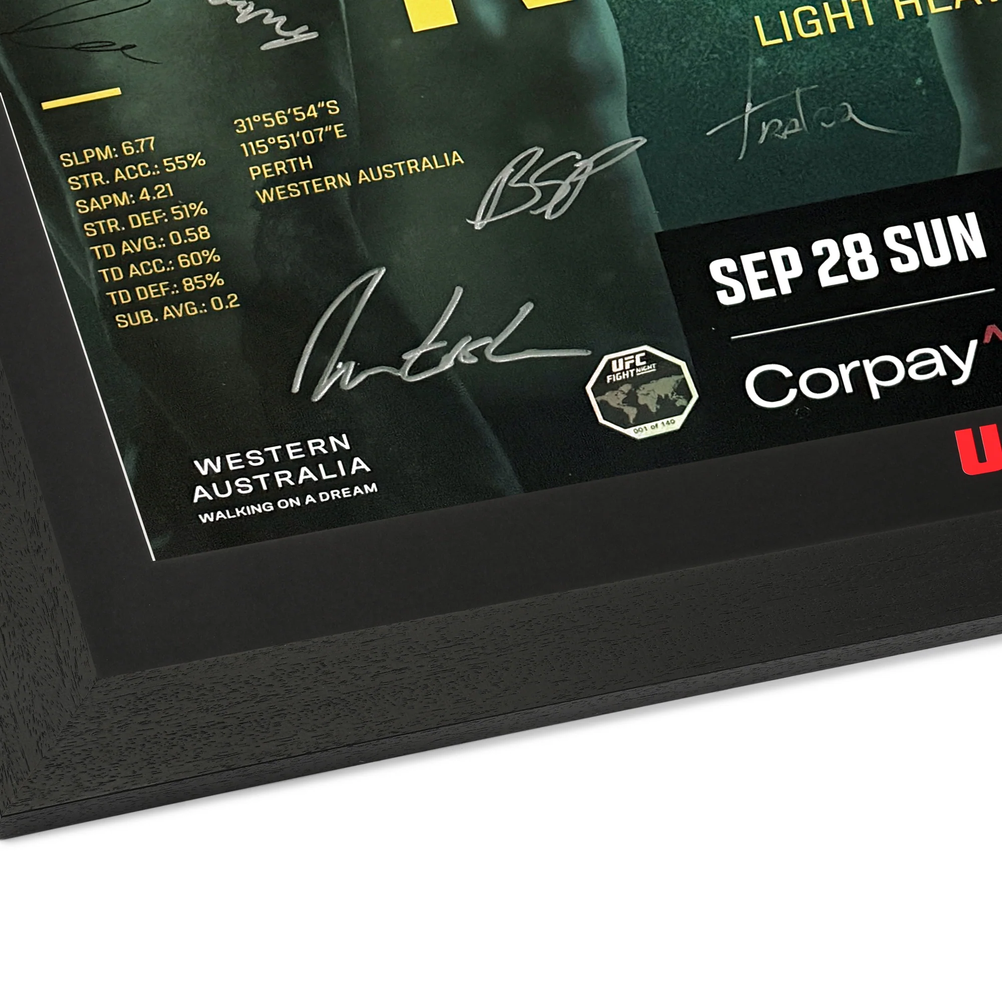 UFC Fight Night: Ulberg vs Reyes Autographed Event Poster - Image 10
