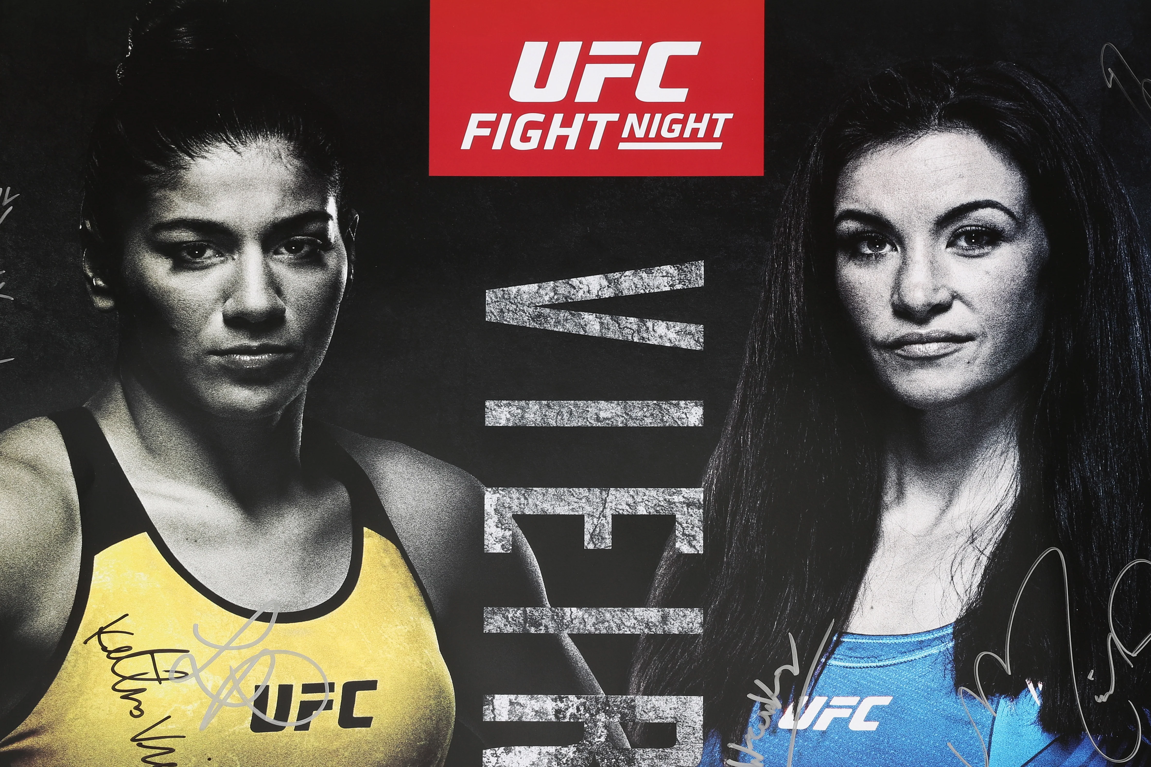UFC Fight Night: Vieira vs Tate Autographed Event Poster - Image 3