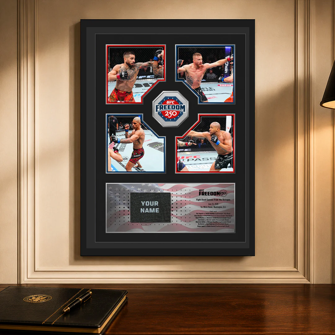 SOLD OUT: UFC Freedom 250: Topuria vs Gaethje Name on Canvas - Image 6