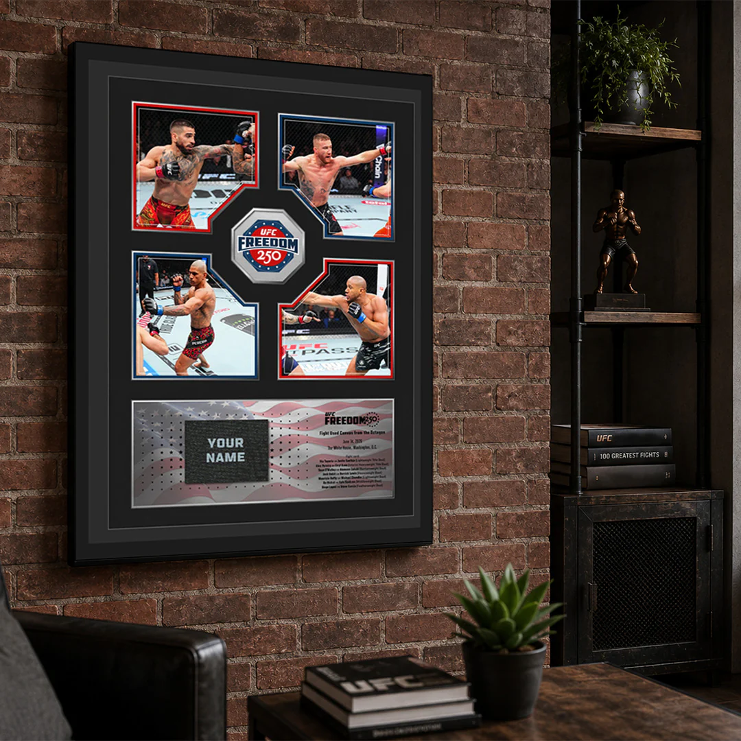 SOLD OUT: UFC Freedom 250: Topuria vs Gaethje Name on Canvas - Image 7