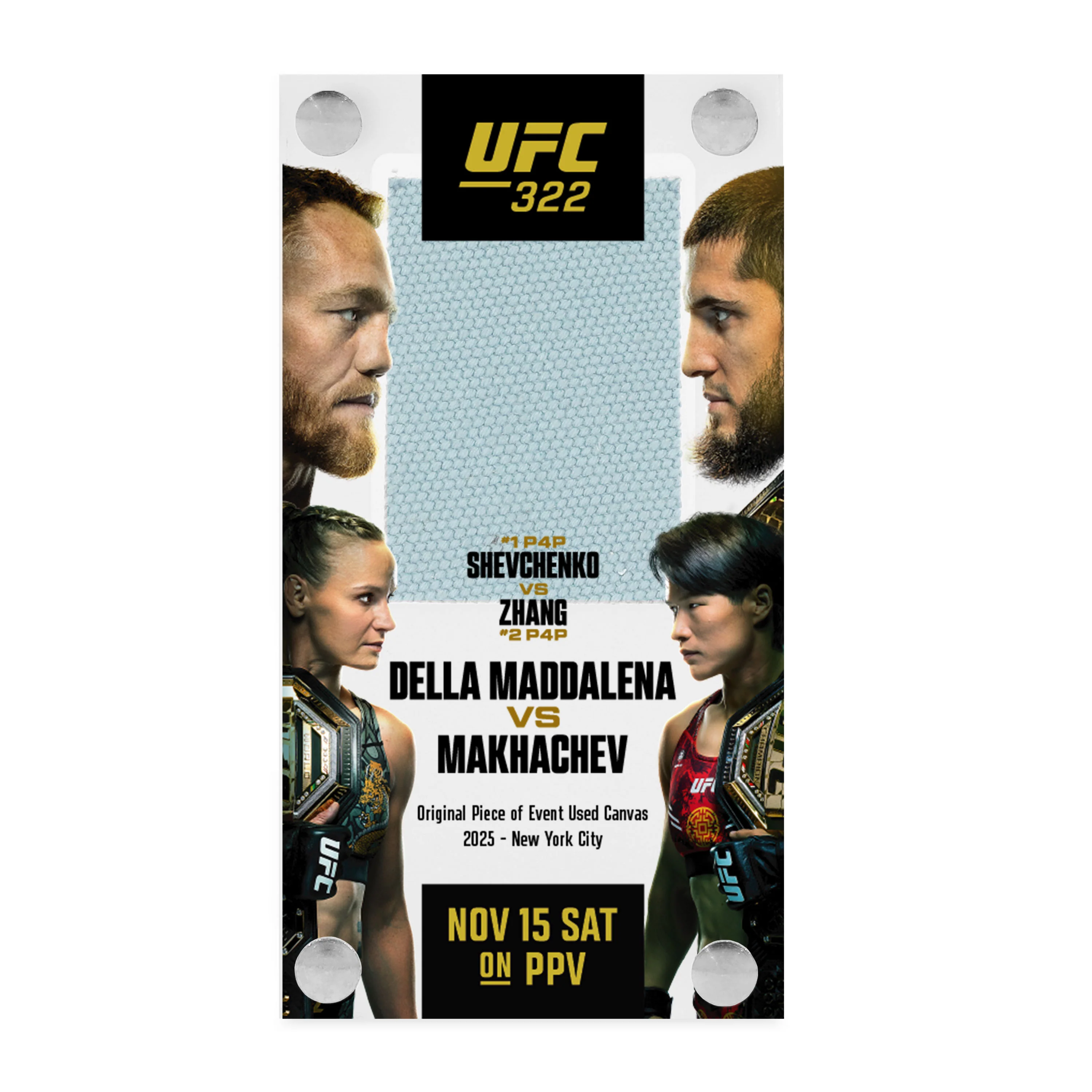 VeChain UFC 322: Della Maddalena vs Makhachev Canvas in Acrylic - Image 3