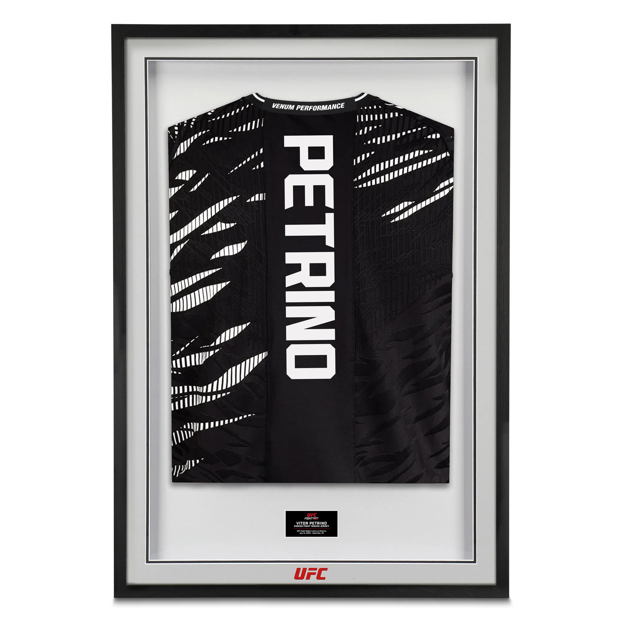 Vitor Petrino Signed 1-of-1 Fight Worn Jersey UFC Fight Night: Lewis vs Teixeira