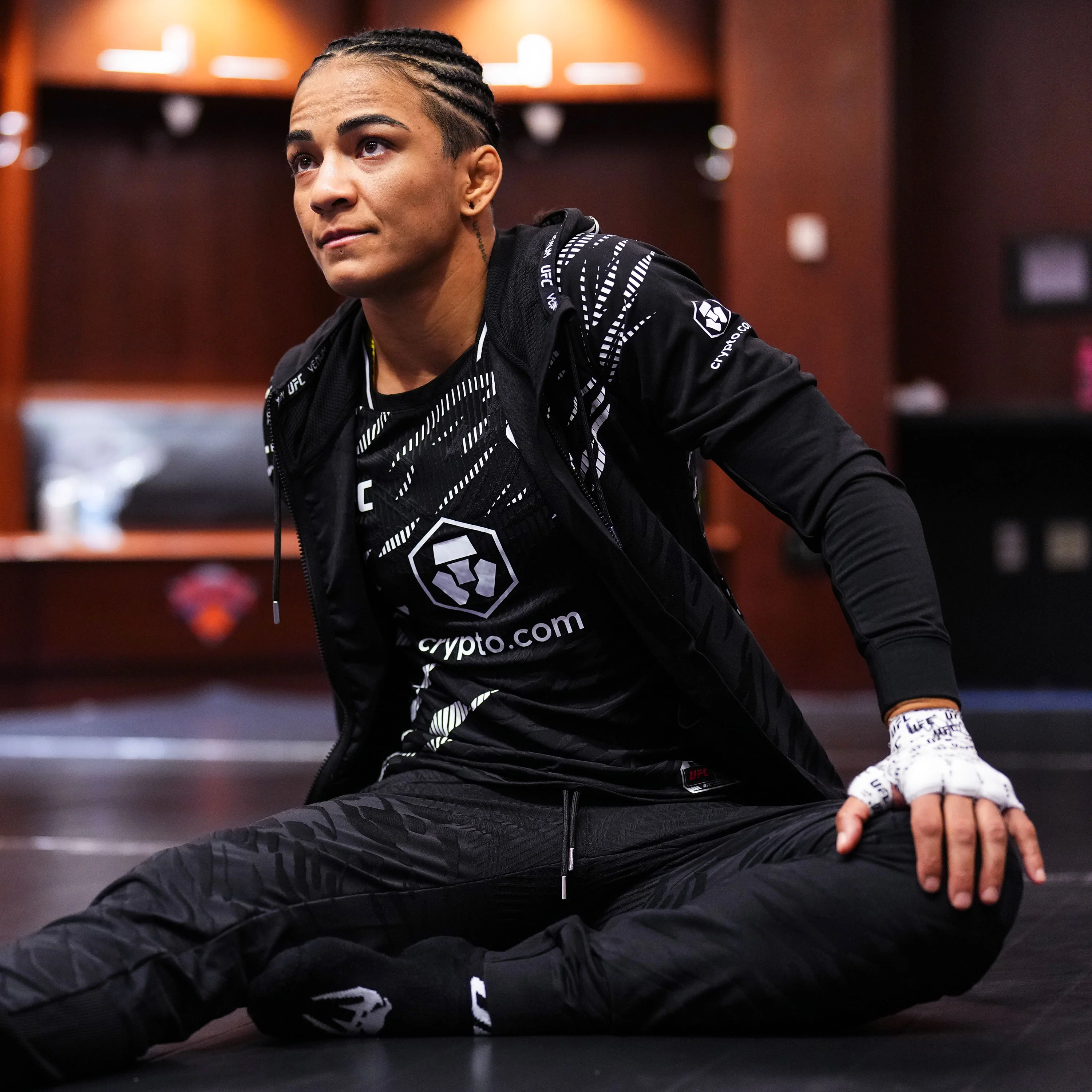 Viviane Araujo Signed 1-of-1 Fight Issued Hoodie UFC 309: Jones vs Miocic - Image 3
