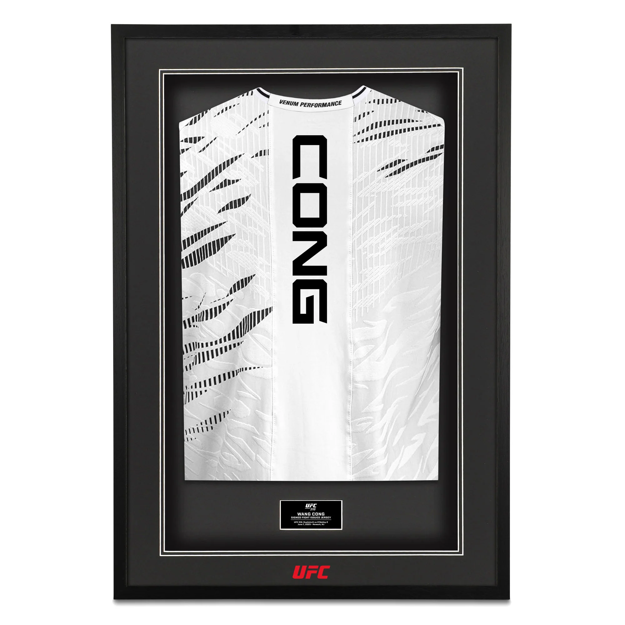 Wang Cong Signed 1-of-1 Fight Issued Jersey UFC 316: Dvalishvili vs O’Malley 2