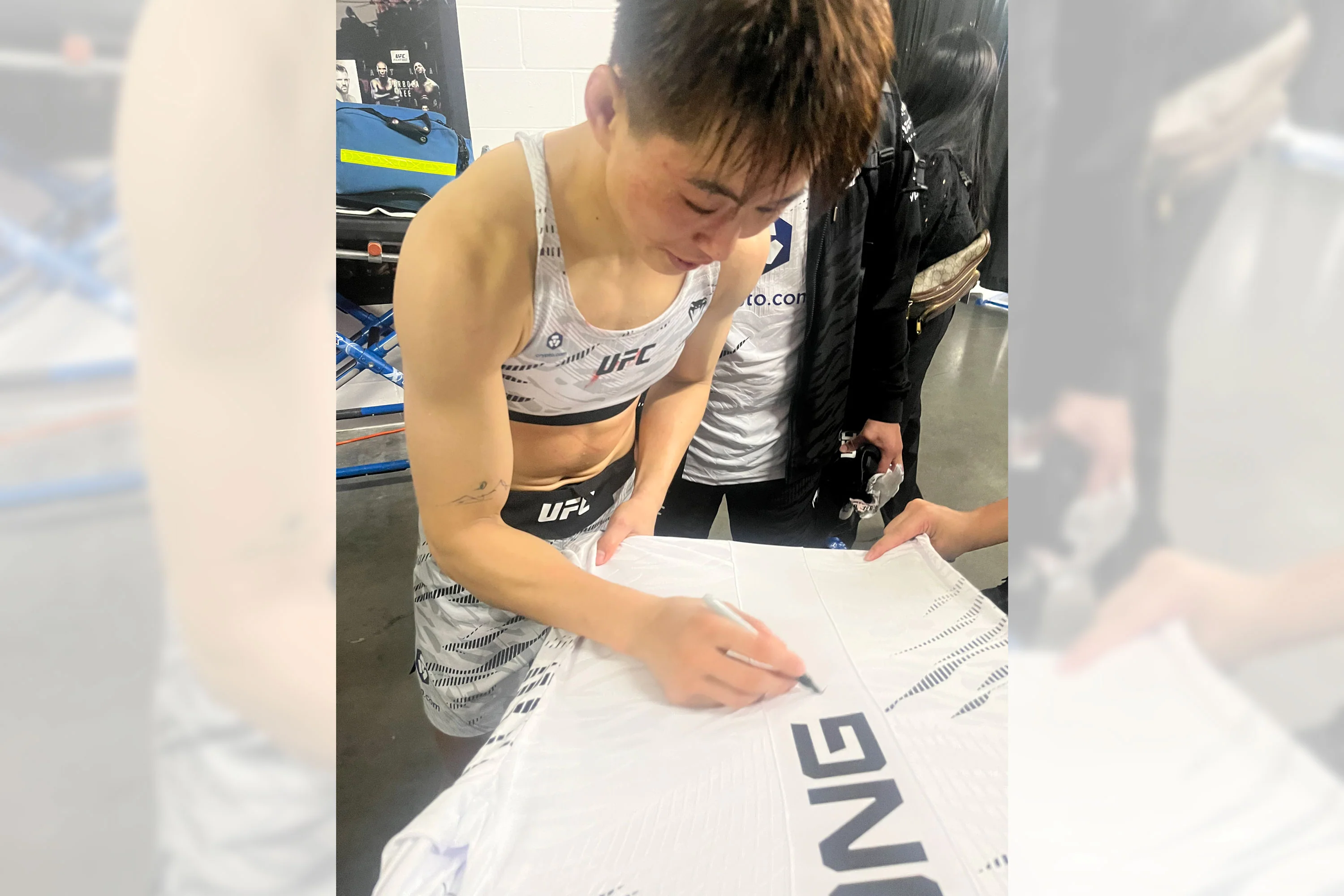 Wang Cong Signed 1-of-1 Fight Issued Jersey UFC 316: Dvalishvili vs O’Malley 2 - Image 2