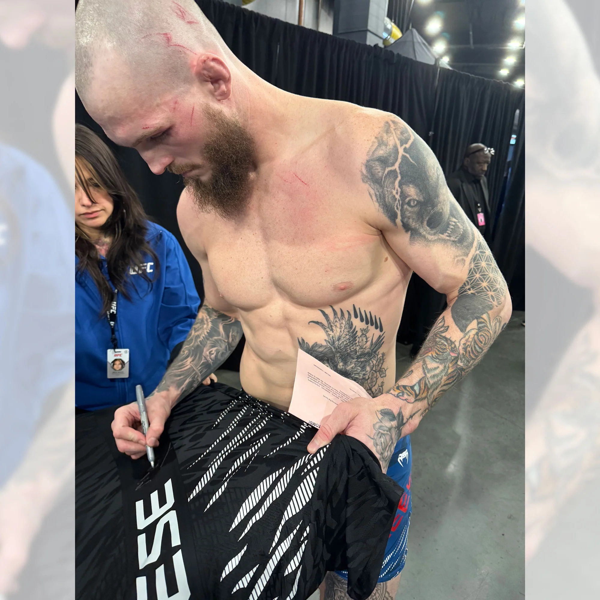 Zach Reese Signed 1-of-1 Fight Issued Jersey UFC 311: Makhachev vs Moicano - Image 2